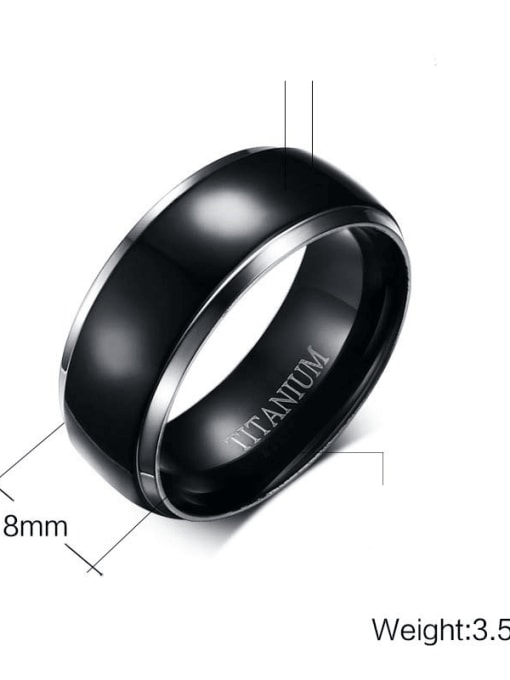 CONG Titanium Steel Geometric Minimalist Band Ring 4