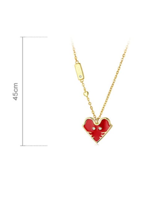Jare 925 Sterling Silver With  Gold Plated Minimalist Heart Necklaces 3