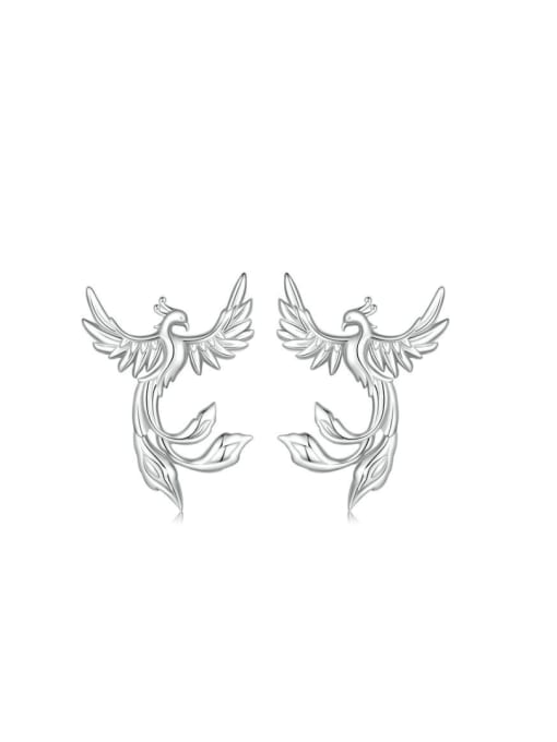 Jare 925 Sterling Silver Bird Trend Stud Earring 0