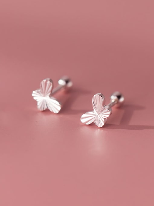 S925 silver pair 925 Sterling Silver Butterfly Cute Stud Earring
