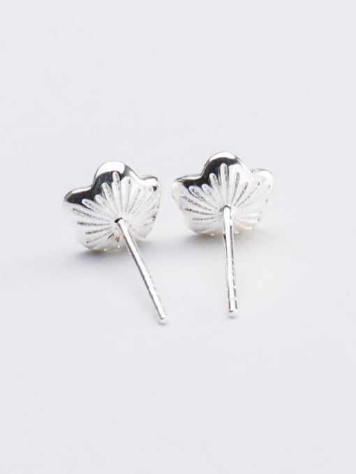 XBOX 925 Sterling Silver Bead Flower Minimalist Stud Earring 2
