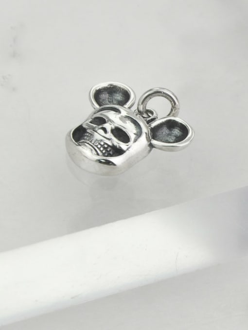 SHUI Vintage Sterling Silver With Vintage Mickey Mouse Pendant Diy Accessories