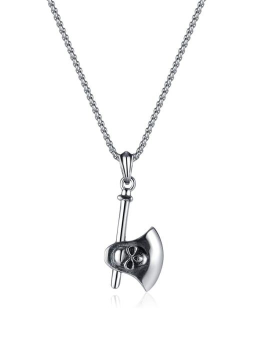 GX2338 single pendant without chain Stainless steel Skull Hip Hop Long Strand Necklace