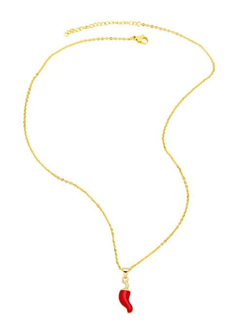 CC Brass Enamel Irregular Minimalist Necklace 4