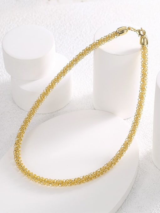 CHARME Brass Geometric Minimalist Necklace 2