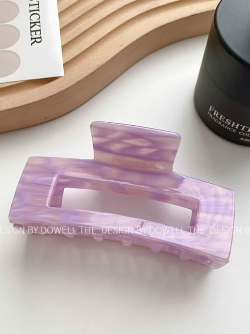 Purple Stripe 10cm Cellulose Acetate Trend Geometric Alloy Multi Color Jaw Hair Claw