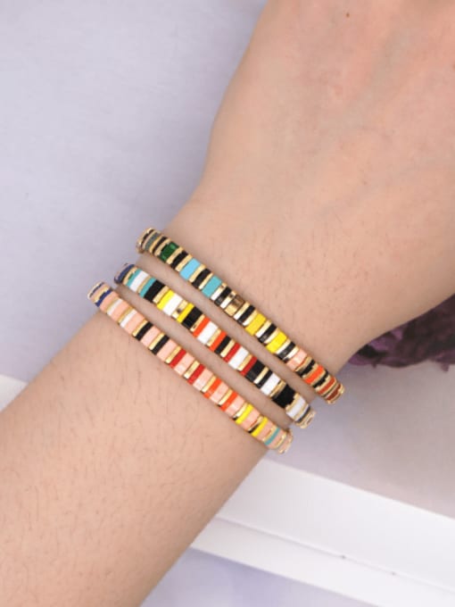 Roxi Tila Bead Bohemia Multi Color Geometric Pure handmade  Bracelet 1