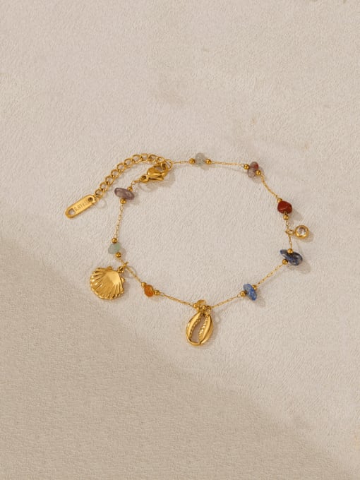 Open Sky Stainless steel Shell Irregular Hip Hop Link Bracelet 2