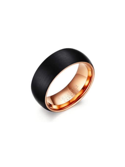 CONG Tungsten Geometric Minimalist Band Ring