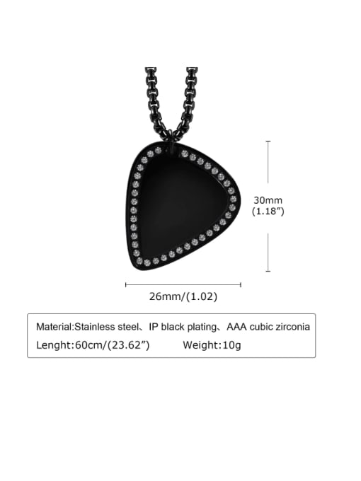 CONG Stainless steel Hip Hop Geometric Pendant 3