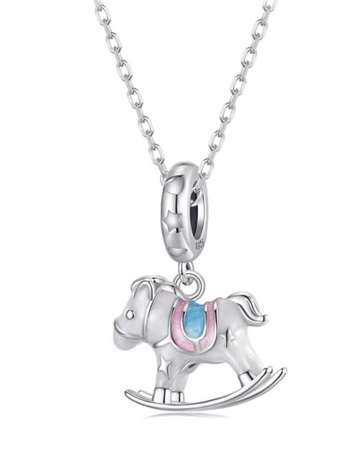 SCC3037  Horse DIY 925 Sterling Silver Classic Horse DIY Pendant