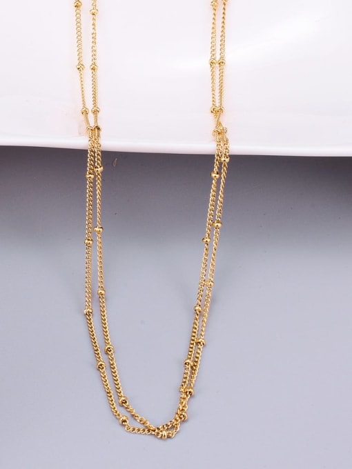 A TEEM Titanium Bead Round Minimalist Multi Strand Necklace 1