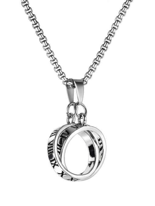 1913 Pendant with chain Alloy Hip Hop Number Pendant