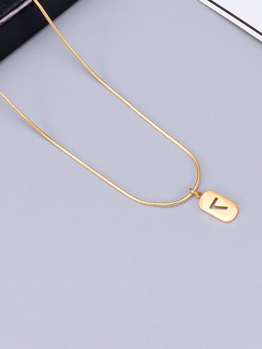 A TEEM Titanium Lucky Number 7 Square Necklace 3