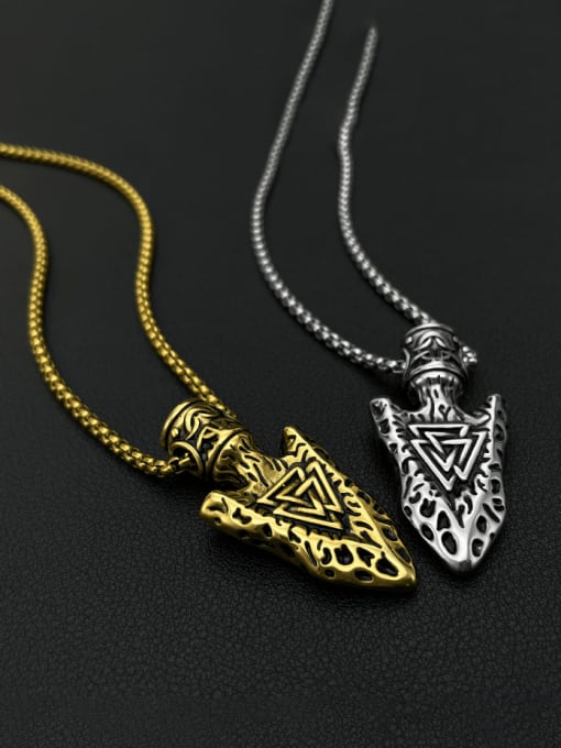 Open Sky Stainless steel Triangle Hip Hop Necklace 3