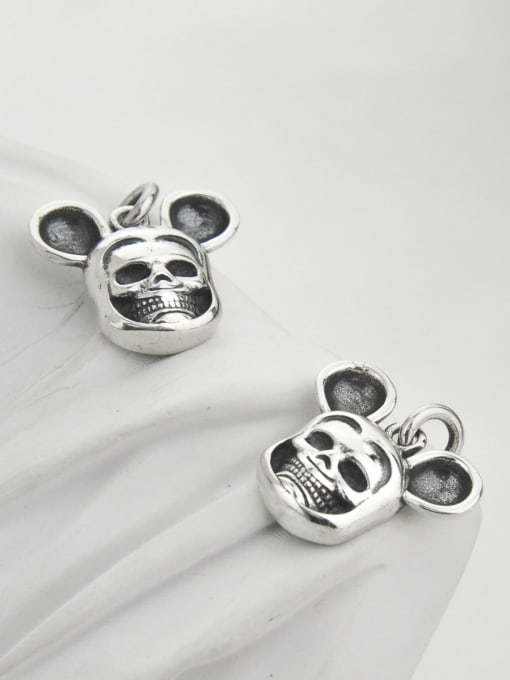 SHUI Vintage Sterling Silver With Vintage Mickey Mouse Pendant Diy Accessories 1