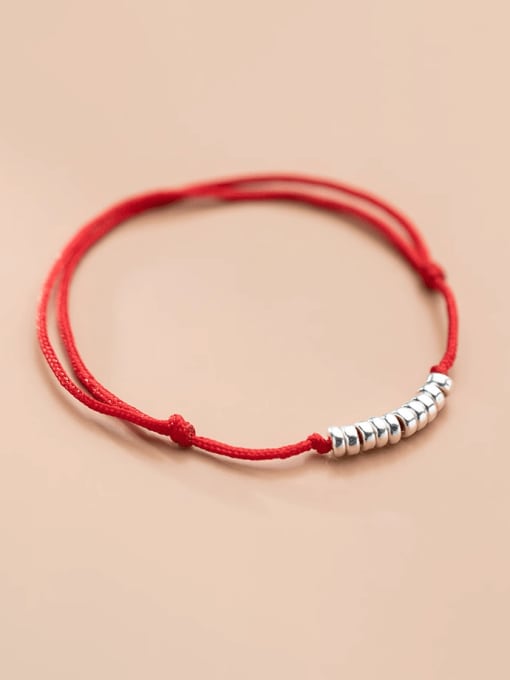 Rosh 925 Sterling Silver Geometric Minimalist Handmade Weave Bracelet 0