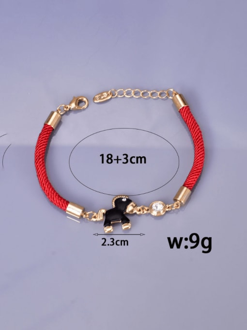 A TEEM Titanium Steel Weave Rope Minimalist Link Bracelet 1