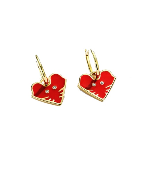 Jare 925 Sterling Silver With  Gold Plated Minimalist Heart Clip On Earrings 2