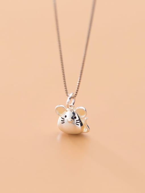 Rosh 925 Sterling Silver With Platinum Plated Cute Mouse Pendants 1