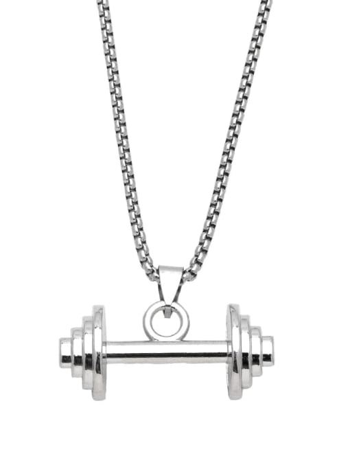 CC Stainless steel Chain Alloy Pendant Bell Hip Hop Long Strand Necklace 2