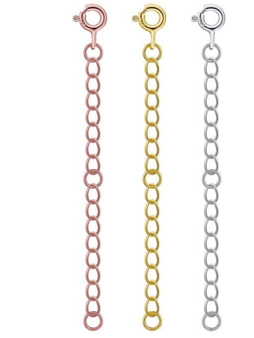 RINNTIN 925 Sterling Silver  Minimalist Geometric Tail Chain 2