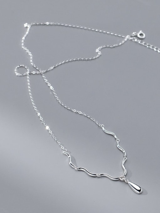 Rosh 925 Sterling Silver Irregular Minimalist Necklace 2