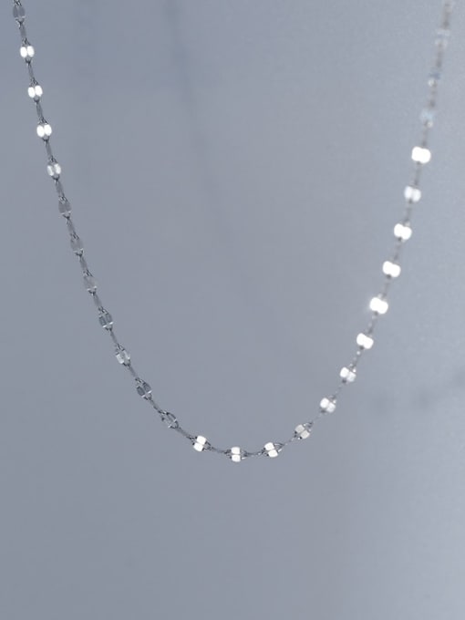 Rosh 925 Sterling Silver Irregular Minimalist Cable Chain 2