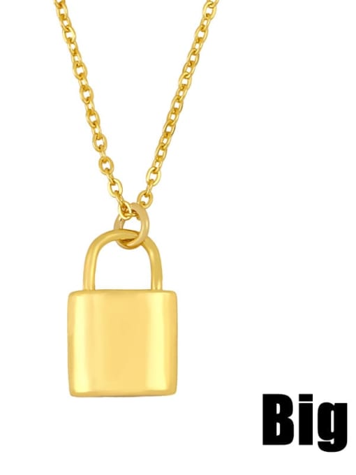 CC Brass Locket Minimalist pendant Necklace 1