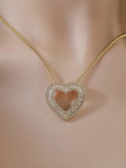 Platinum Pendant Copper Vintage Heart  Earring and Necklace Set