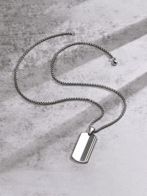 CONG Stainless steel Geometric Hip Hop Long Strand Necklace 0