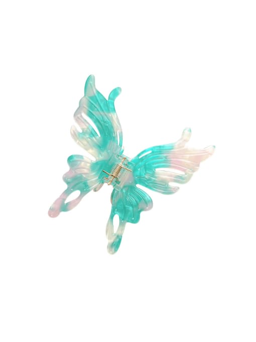 Cyan 10cm Cellulose Acetate Trend Butterfly Jaw Hair Claw