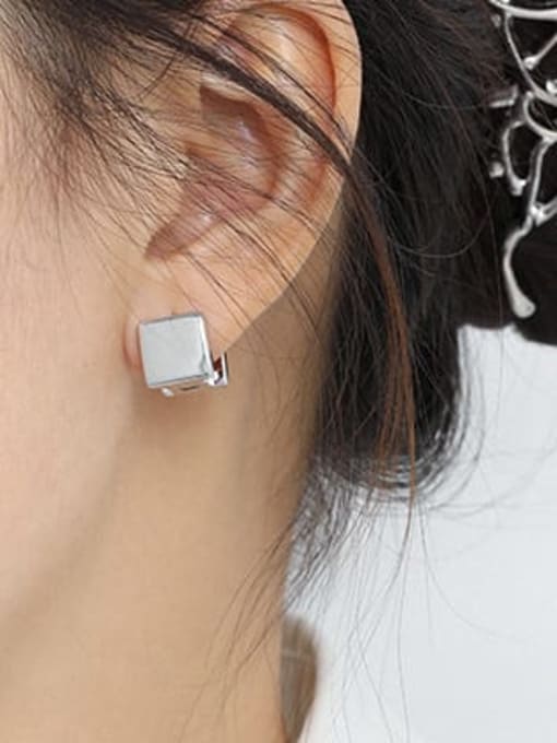 DAKA 925 Sterling Silver Geometric Minimalist Stud Earring 1