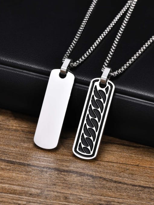 CONG Stainless steel Hip Hop Geometric  Pendant 0