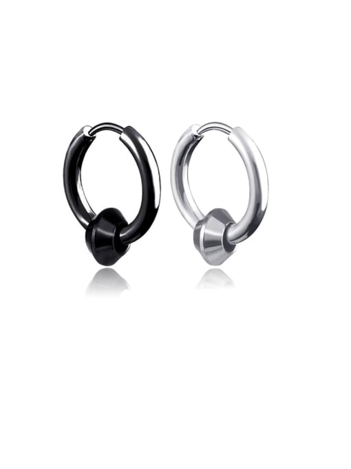 BSL Titanium Round Minimalist Clip Earring 0