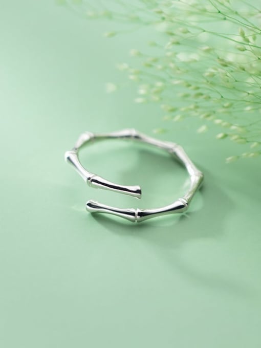 Rosh 925 Sterling Silver Irregular Minimalist Band Ring