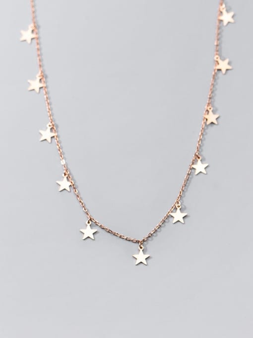 Rosh 925 Sterling Silver Star Minimalist Necklace 4