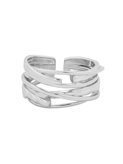 DAKA 925 Sterling Silver Geometric Vintage Stackable Ring 4