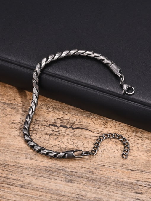 CONG Stainless steel Irregular Hip Hop Bracelet 2