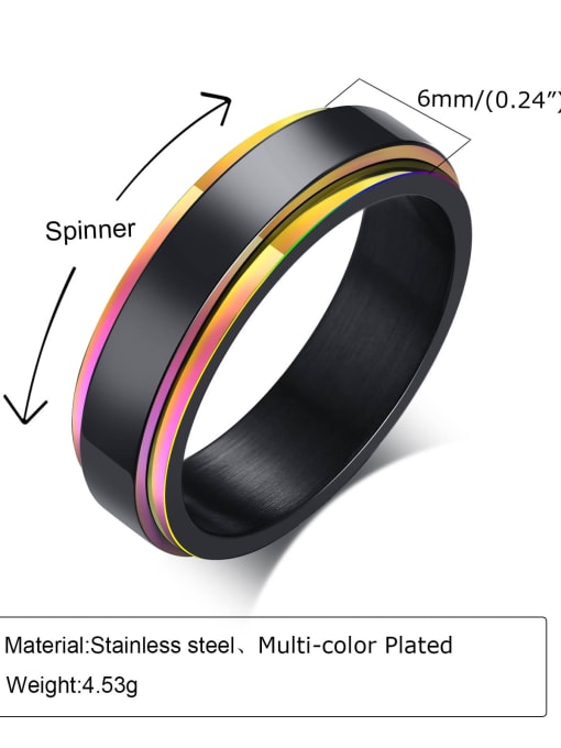 6MM R 631 Stainless steel Round Minimalist Band Ring
