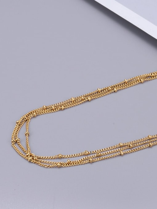 A TEEM Titanium Multilayer bead Classic Choker Necklace 0