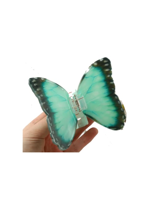 H652 Cellulose Acetate Trend Butterfly Alloy Jaw Hair Claw