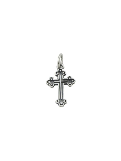 SHUI Vintage Sterling Silver With  Simple Retro  Cross Pendants 0
