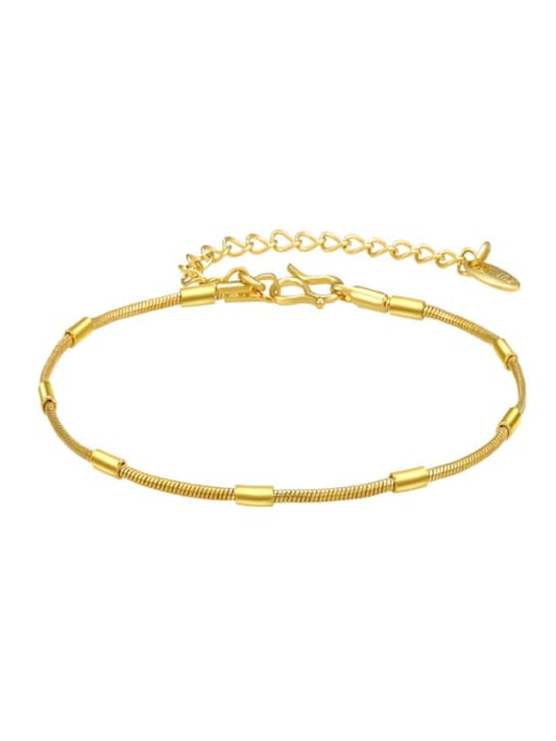 24K Gold Plated Alloy Irregular Minimalist Link Bracelet
