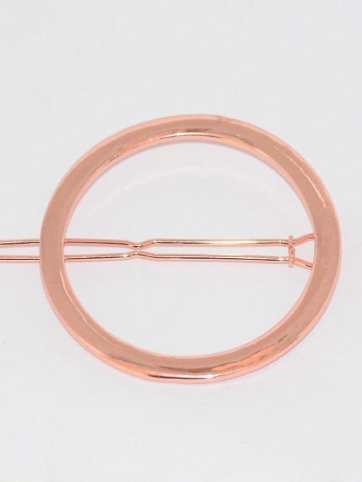 Round Rose Gold H23 Alloy Minimalist Geometric Hair Pin
