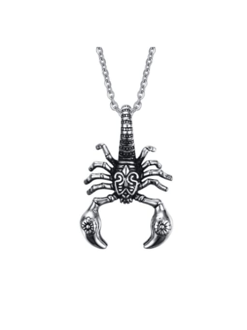 CONG Stainless steel Insect Hip Hop Necklace