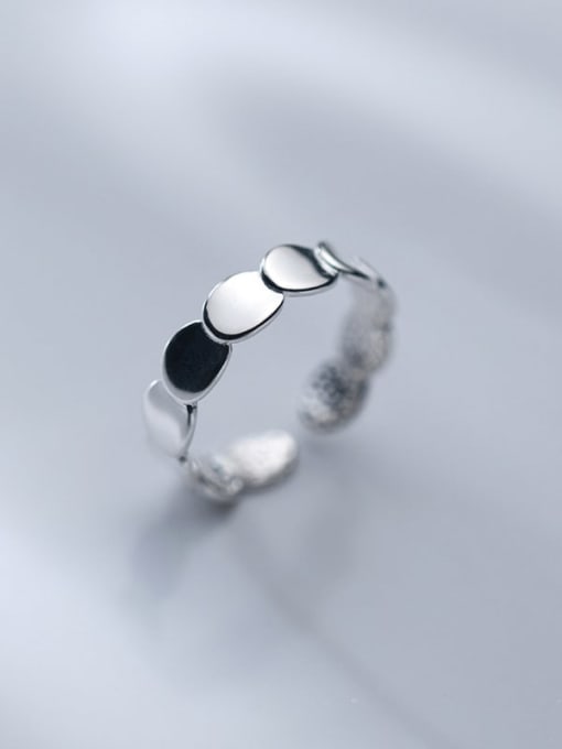Rosh 925 Sterling Silver Round Minimalist Band Ring 0