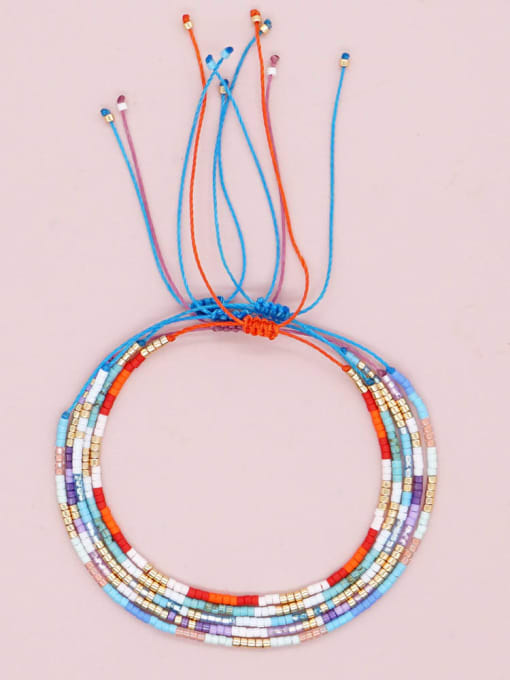 Roxi Zinc Alloy Miyuki Millet Bead Multi Color Geometric Bohemia Adjustable Bracelet 2