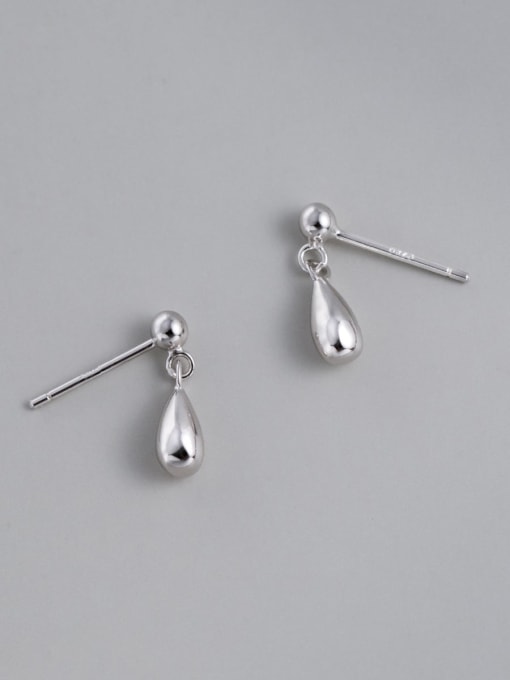 Rosh 925 Sterling Silver Water Drop Minimalist Drop Earring 0