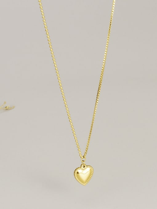 A TEEM Titanium Steel Heart Minimalist Necklace 0